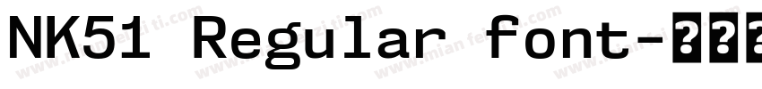 NK51 Regular font字体转换